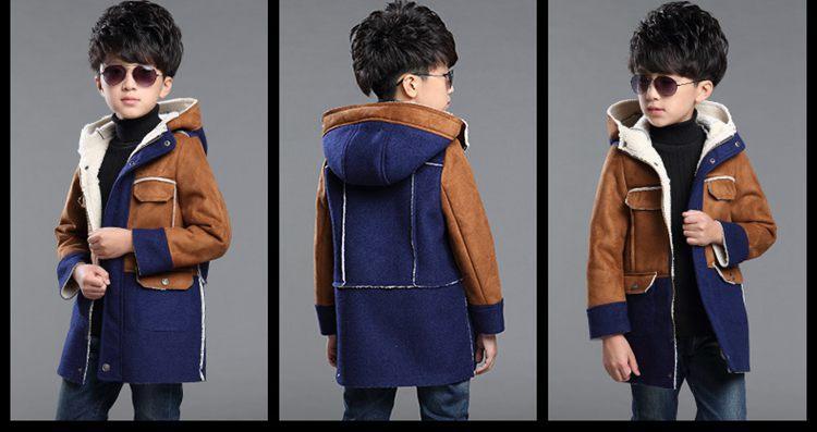 男童中长款大衣 冬季宝宝外套2016新品童装外套