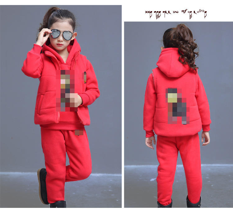 童装厂家 16冬季女童宝宝童套装儿童三件套韩版