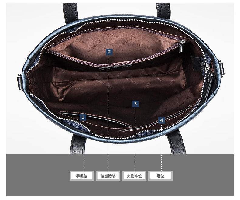 波斯丹顿新款男包手提包休闲单肩包男尼龙时尚潮流男士包包公文包B152423