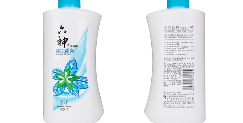 六神冰凉超爽沐浴露750ml 持久清凉劲爽酷感十足