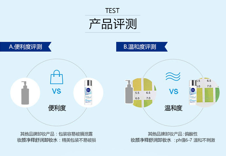 妮维雅 妆颜净释卸妆液125ml温和无刺激