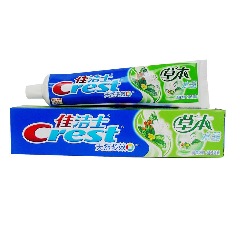 佳洁士/CREST 牙膏草本水晶(清爽薄荷香型)140克