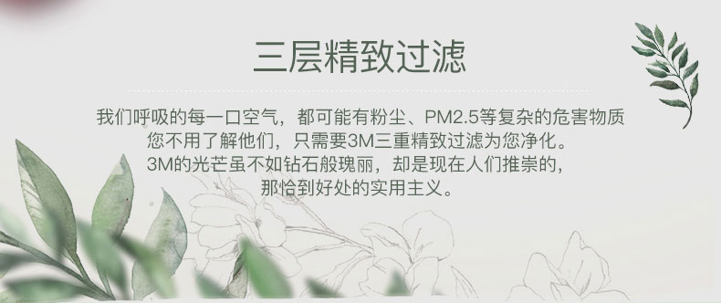 瑶行 3M口罩9001v防尘防雾霾pm2.5折叠头戴式 25只/盒