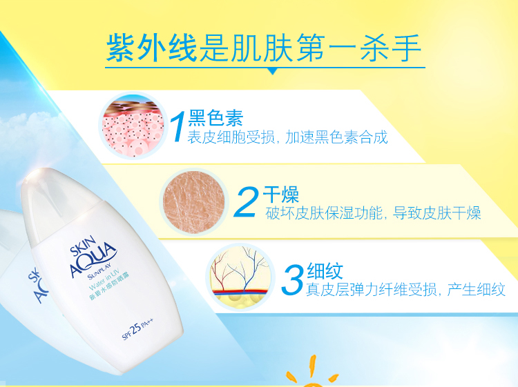 曼秀雷敦新碧水感防晒霜100ml SPF25+