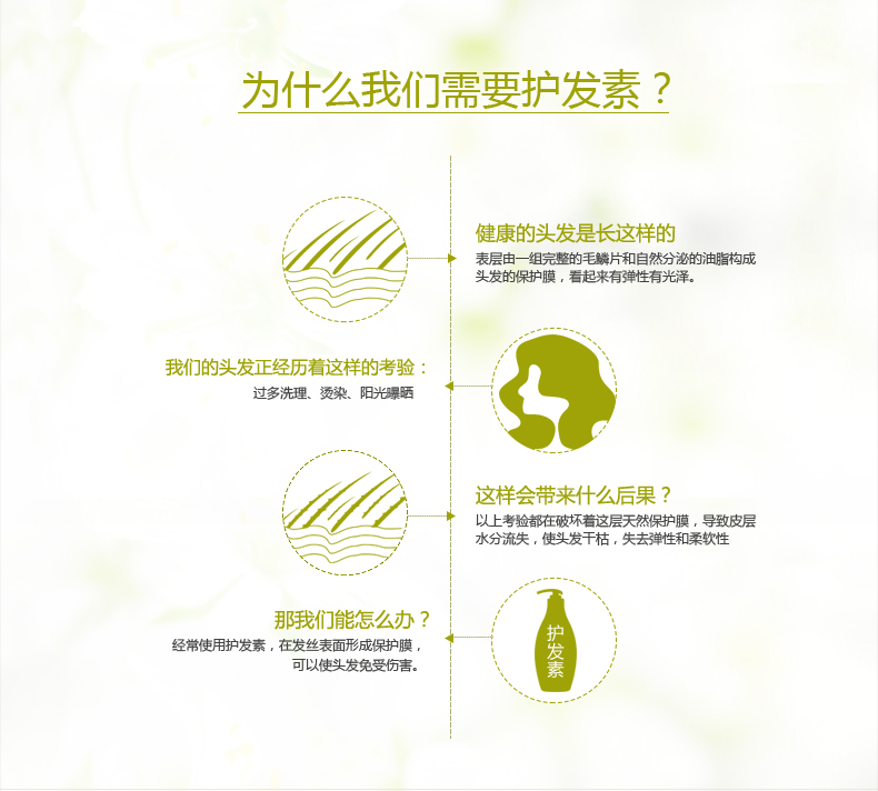 滋源无患子护发素护发乳润发乳535ml（油性）