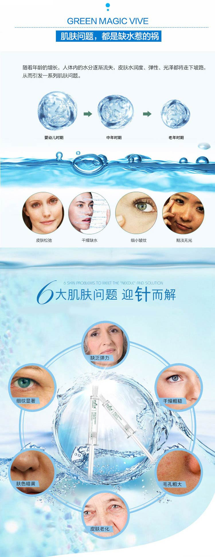 伊诗兰顿 水光精华液10ml玻尿酸涂抹式补水保湿淡细纹紧致