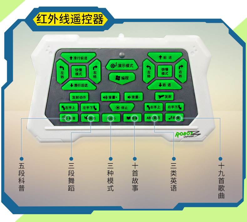 盈佳 新威尔5088机械战警儿童智能遥控机器人