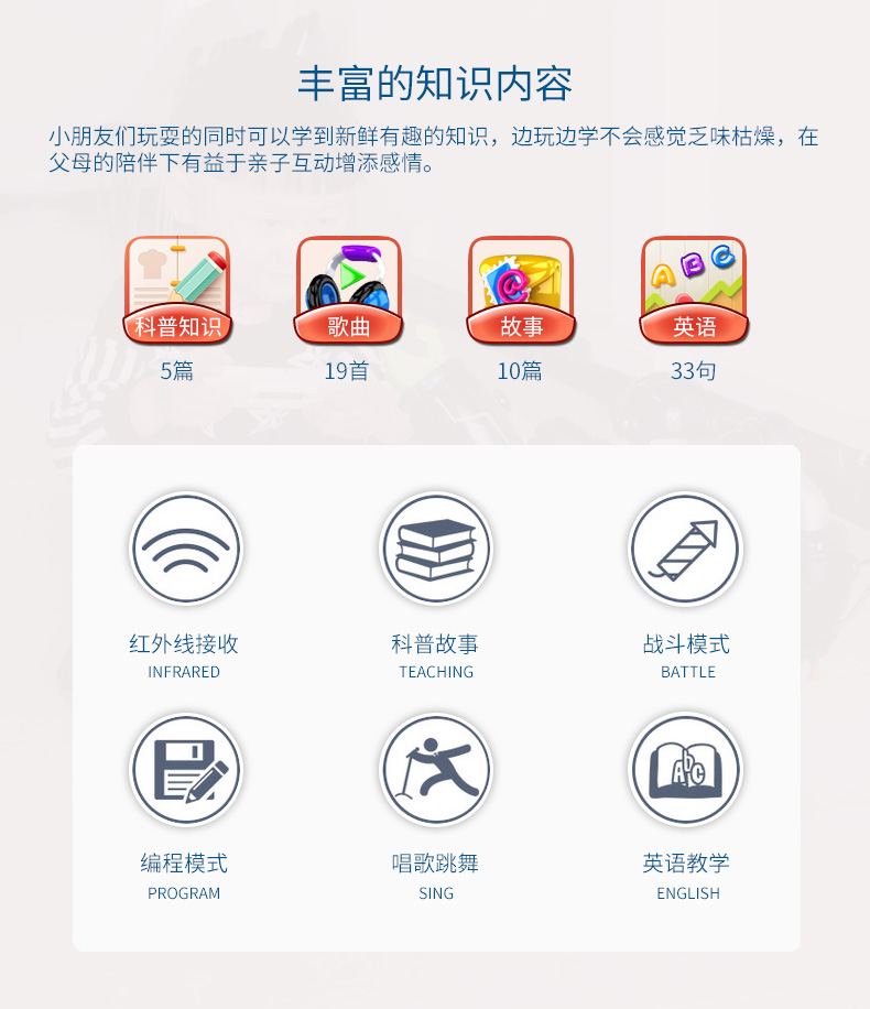 盈佳 新威尔5088机械战警儿童智能遥控机器人