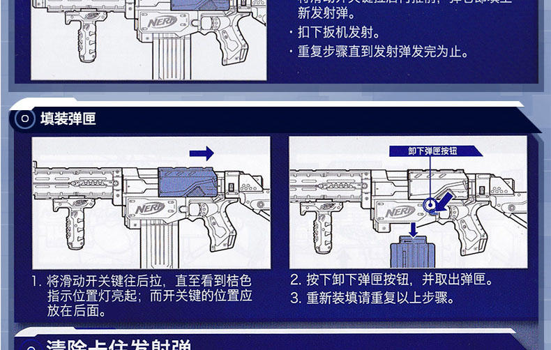 （邮储特卖）孩之宝NERF热火精英系列复仇远程速瞄发射器软弹枪玩具A0713