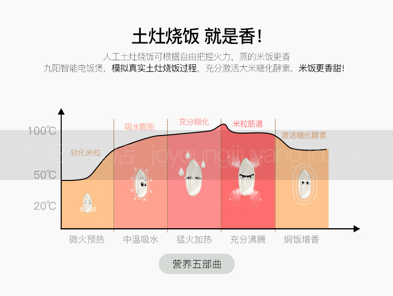 九阳F-40FY1电饭煲铜釜内胆预约粥杂粮蛋糕煲仔饭触摸式电饭锅