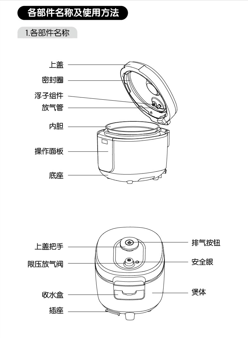 九阳Y-50C88电压力锅铁斧家用预约球形内胆高压锅韩式压力煲