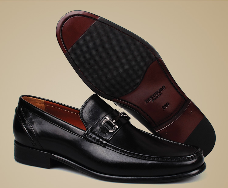 巴利宝时尚经典英伦绅士皮鞋套脚袋鼠牛商务正装流行男鞋