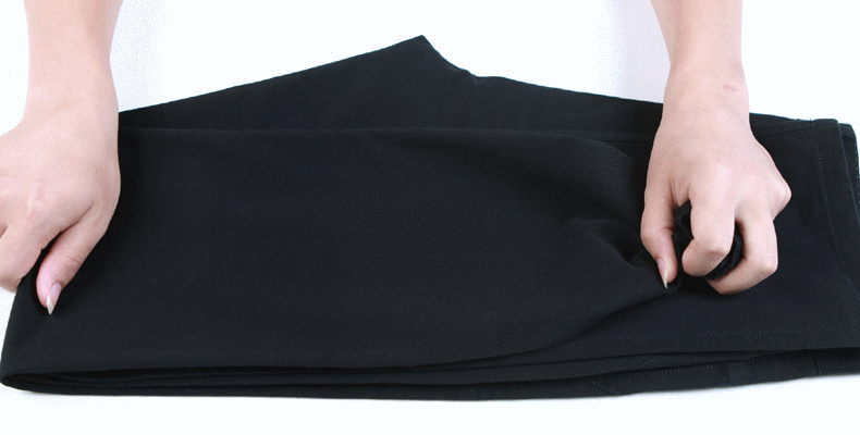 2017年秋季新款商务男士棉质弹力长裤 纯色中老年高腰男式休闲裤
