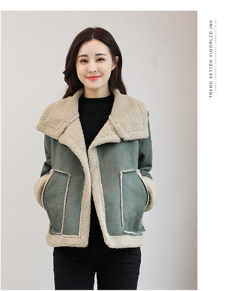 长袖2017年冬季常规纯色毛呢外套修身显瘦气质韩版简约时尚宽松纯色