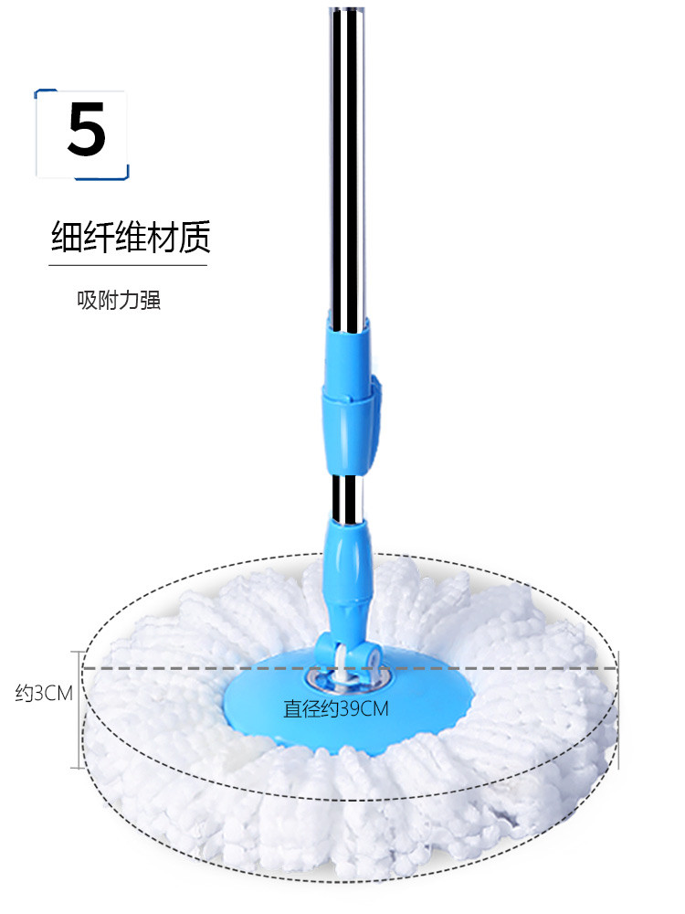  利临美极M3双驱动旋转拖把家用旋转式拖把不锈钢聚能桶自动拖地桶双驱动拖布一拖净懒人神器