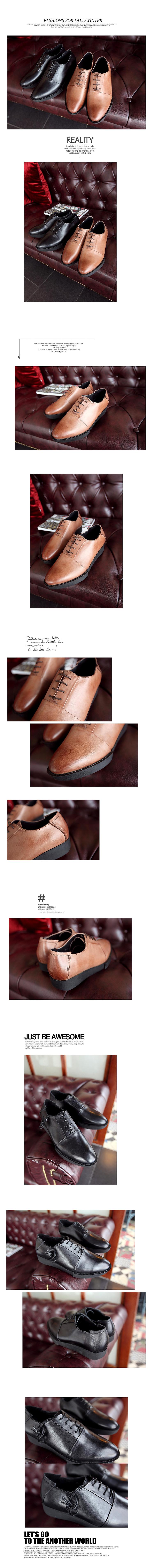 Mr.benyou 2014正品新款时尚低帮头层牛皮日常纯色坡跟休闲皮鞋Q901-8031