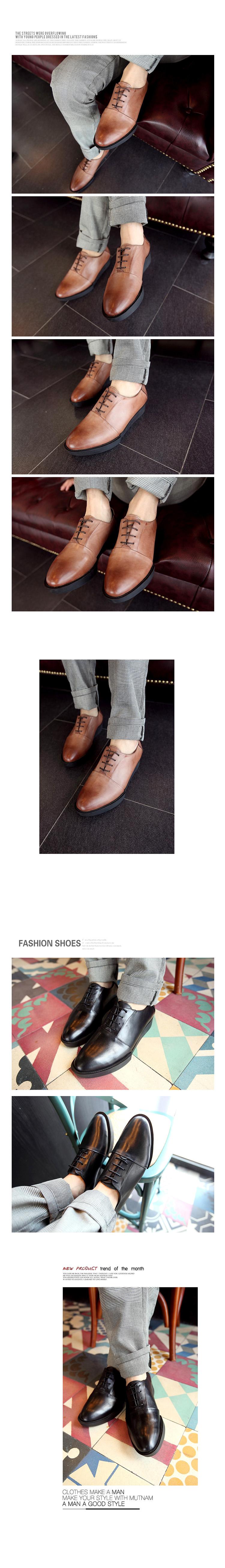 Mr.benyou 2014正品新款时尚低帮头层牛皮日常纯色坡跟休闲皮鞋Q901-8031