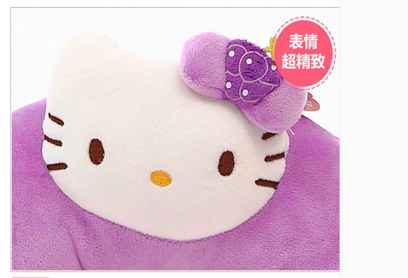 iloop正版Hello Kitty颈枕U型枕凯蒂猫毛绒玩具汽车抱枕女生礼物 葡萄 28*29cm