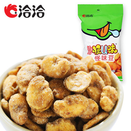 洽洽怪u味怪味蚕豆80克五香味