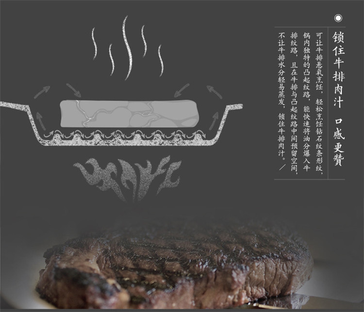 COOKER KING 炊大皇 铁器世家十号（牛排扒盘）J26ATQ10