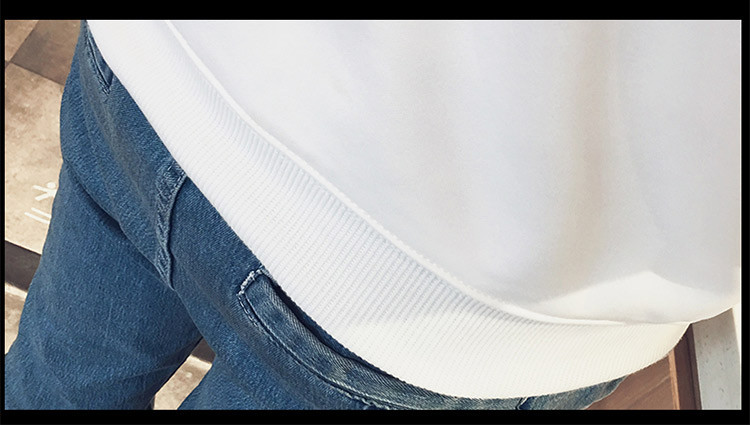 维杰斯   2018春装新款 潮  男士时尚休闲韩版圆领套头简约卫衣  男卫衣长袖T恤衫