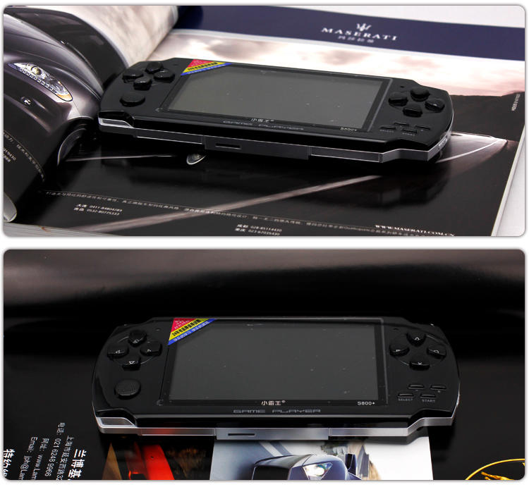 小霸王掌上PSP游戏机S800 4.3寸屏带摄像头内置9000余款游戏