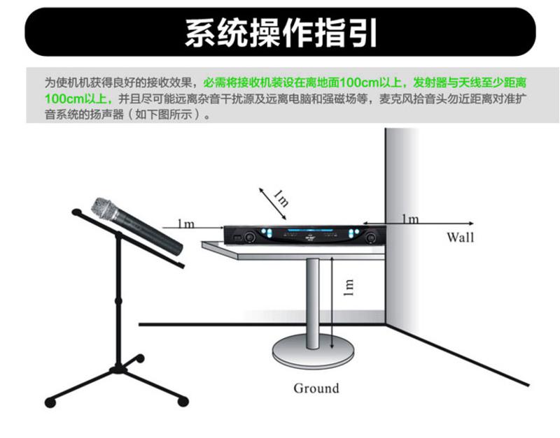 先科一拖二无线话筒OK-05 家用KTV专用电脑手机网络K歌专业无线麦克风