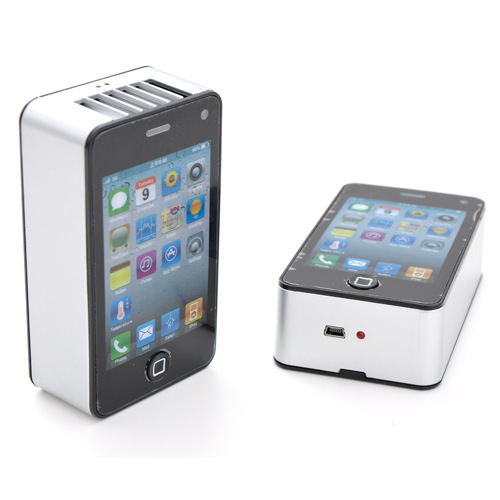 耀点100 苹果掌上空调 迷你风扇 配USB线白色XT1302