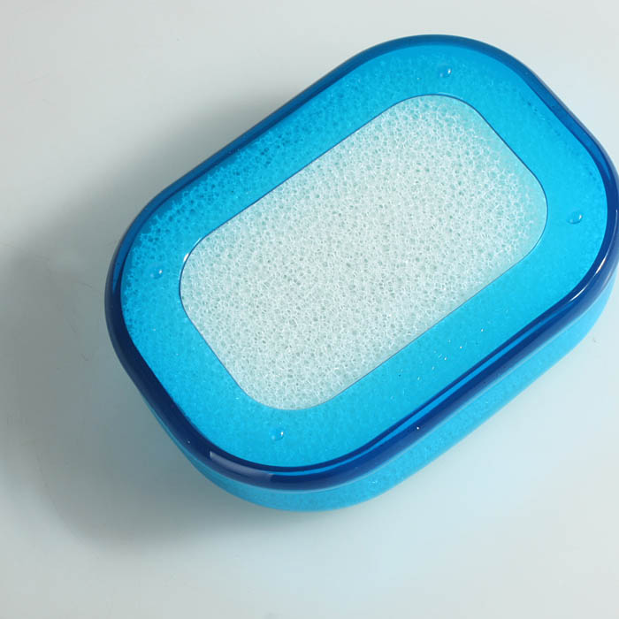 普润 有氧多功能香皂盒易清洗 海绵垫皂盒 时尚新款皂盒 。