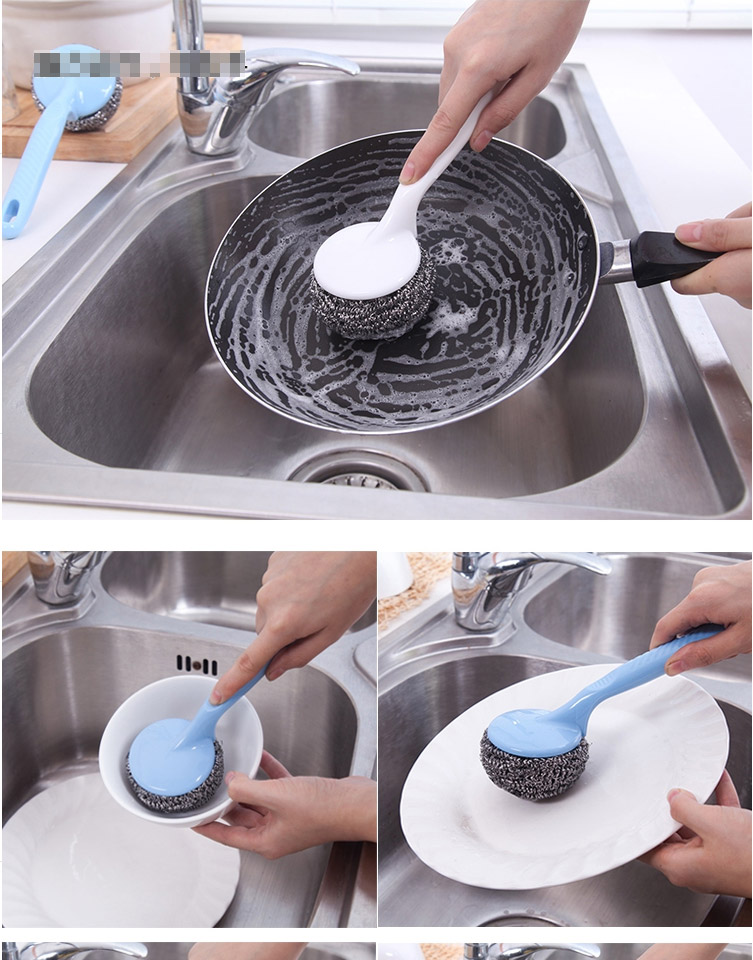 普润 厨房用刷子/清洁洗锅洗碗刷/钢丝球刷。