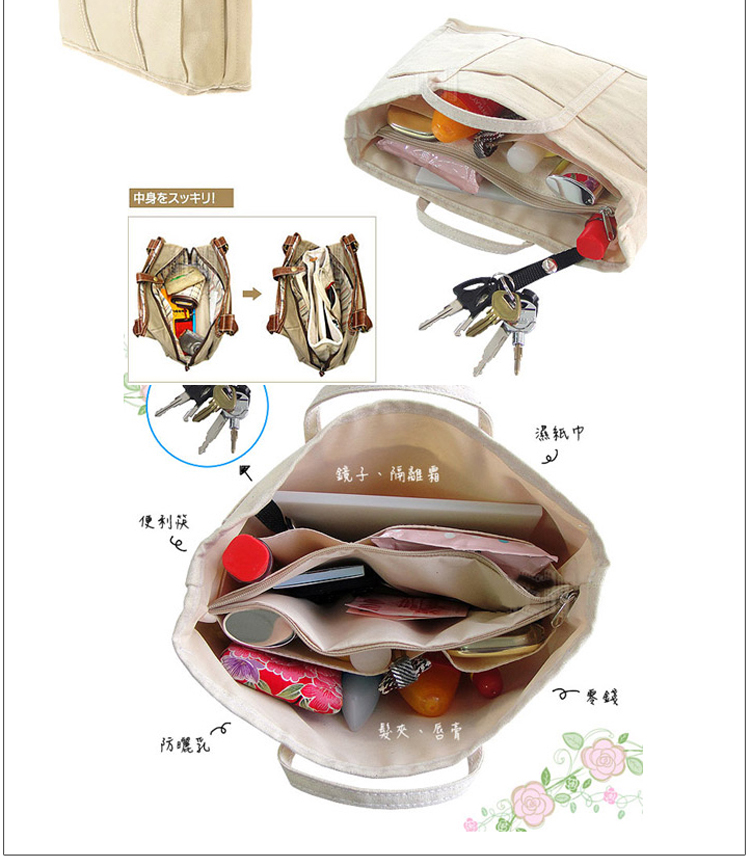 普润 《法蒂希》手提式包包物品收纳整理袋