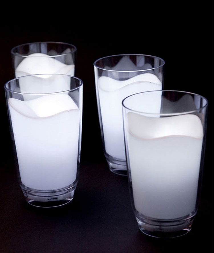 七彩变色牛奶杯 白色生日礼物创意灯 情人节送男友送女友礼物灯