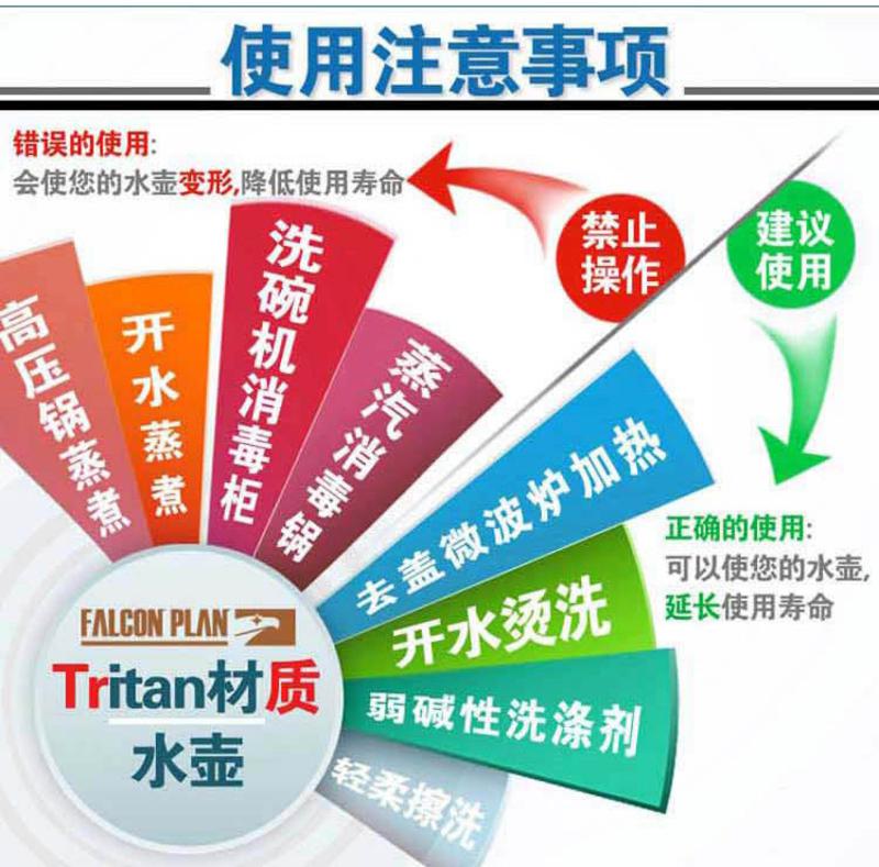 猎鹰计划 防摔运动水壶清泉水壶骑行水壶 350ml