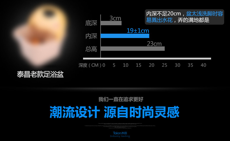 泰昌TC-2058足浴盆磁动力全自动按摩自动加热洗脚盆 深桶 电动滚轮 泡脚桶 足浴器