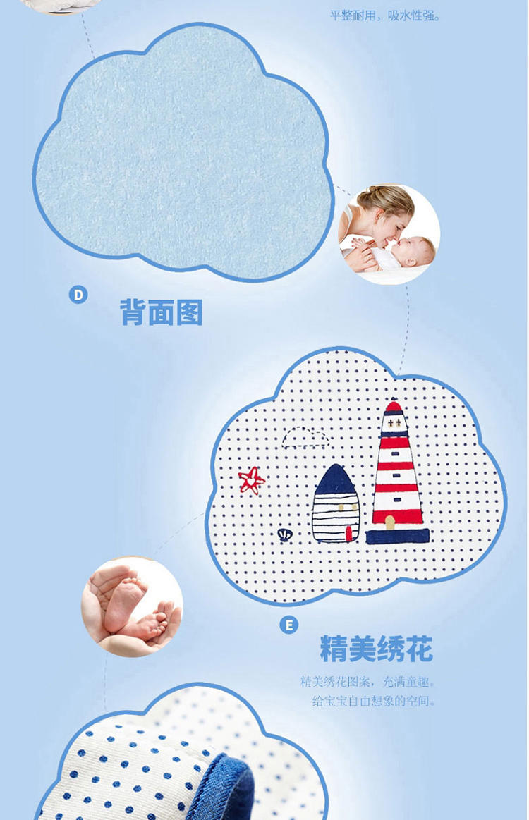 好孩子（gb）婴儿隔尿垫吸水宝宝尿垫可洗新生儿隔尿垫巾防水隔尿床垫巾