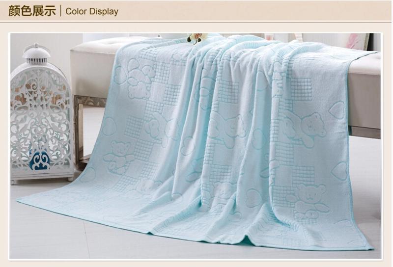 孚日赛维丝毛巾被 竹纤维 毛巾毯 儿童 盖毯 夏季空调毯 1.2x1.2米 包邮