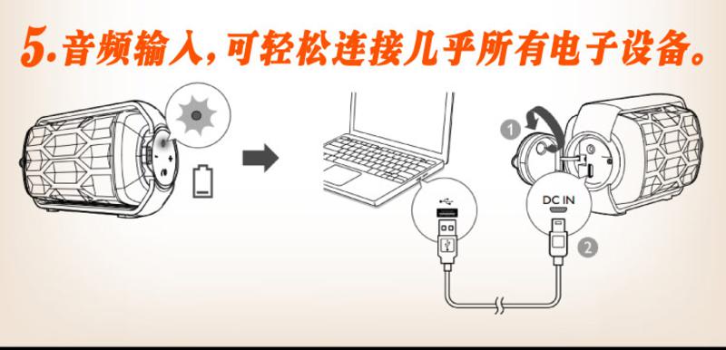 飞利浦Philips BT2200 蓝牙音箱防水音响 无线迷你低音炮