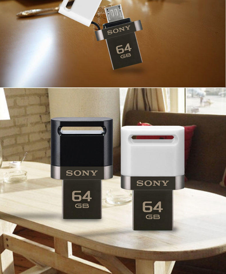 SONY索尼OTG手机U盘USB3.0电脑系统优盘车载音乐高速创意两用64G