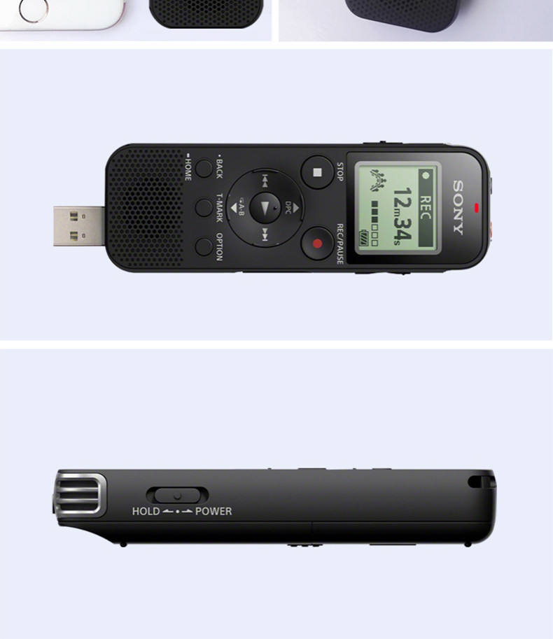 国行Sony索尼录音笔 4G专业高清智能降噪MP3 PX470现货