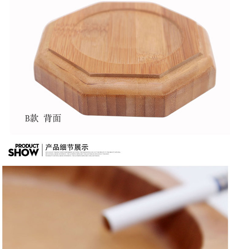 阳光谷 楠竹装饰烟灰缸 创意竹子装饰器皿 特色工艺礼品烟缸 YZJY1333