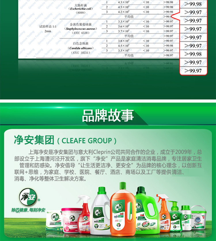 【预售】净安(cleafe) 抑菌净手液300ml（原味/百果）