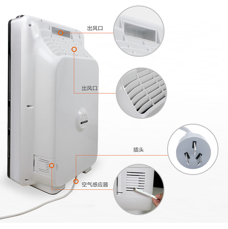 wilfa空气净化器家用 除甲醛pm2.5 除雾霾烟尘负离子杀菌除异味