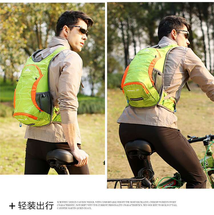 骑行自行车双肩背包12L旅行运动骑行包防水尼龙包JFBB