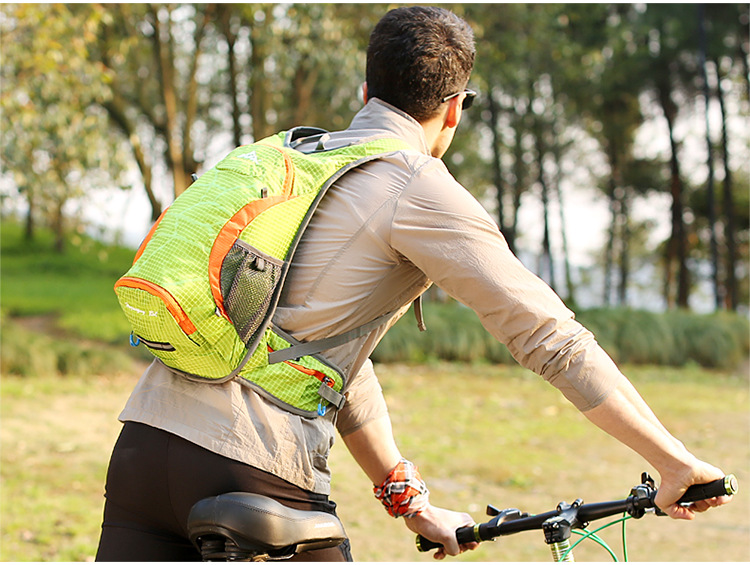 骑行自行车双肩背包12L旅行运动骑行包防水尼龙包JFBB