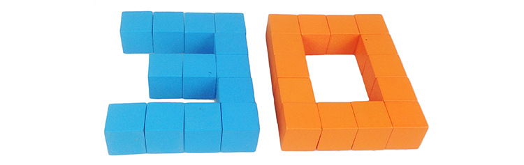 蒙氏教具木制2.5公分100粒彩色立方体儿童早教启蒙积木教玩具MGWJ