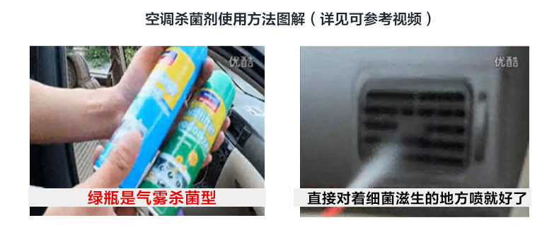 汽车用空调清洗剂 清洁套装杀菌除臭剂清洁剂泡沫 汽车用品   GTW