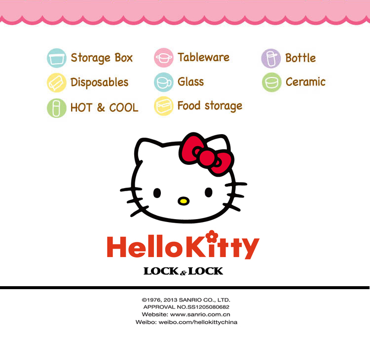 乐扣乐扣Hello Kitty婴儿童密胺餐具套装 宝宝饭碗勺子水杯盘包邮