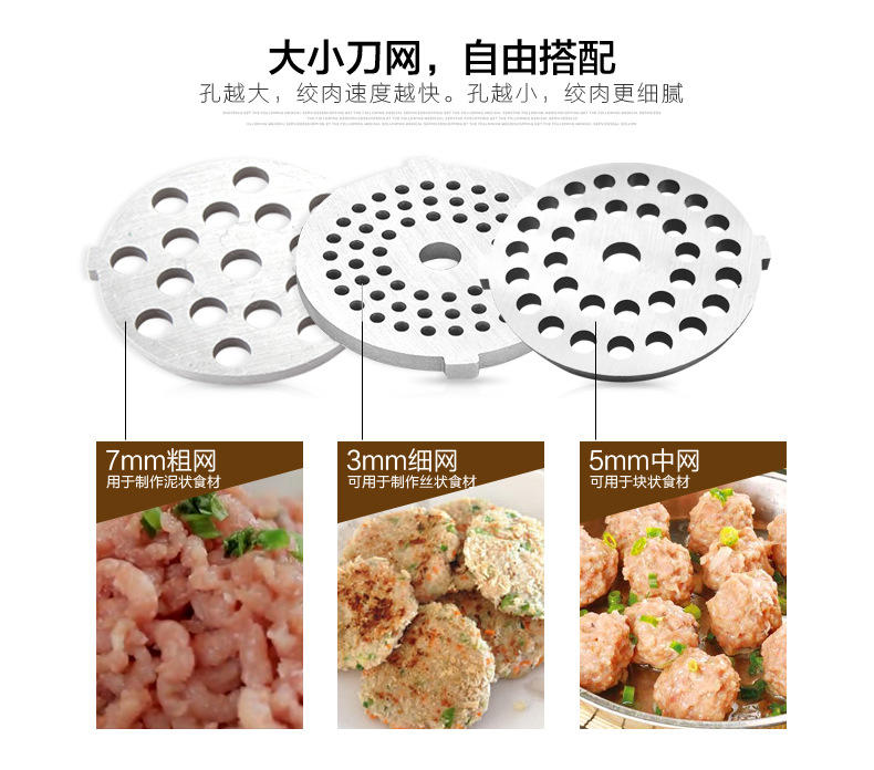 康丽CM-2818绞肉机家用电动搅拌料理碎肉蒜蓉机不锈钢商用绞肉机