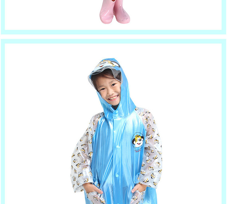 【赣州馆】正品天堂 G006K儿童学生卡通可爱雨衣 带书包位男女宝宝雨披长袖