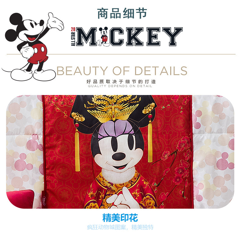 【赣州馆】迪士尼/DISNEY 米妮京韵抱枕被